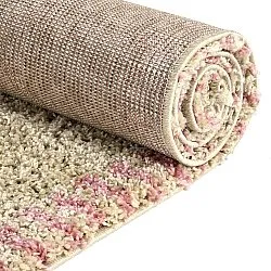 Shaggy rugs - Tiznit (beige/pink)
