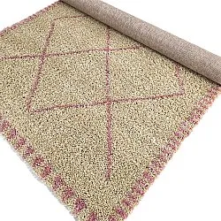 Shaggy rugs - Tiznit (beige/pink)