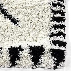 Shaggy rugs - Tiznit (white/black)