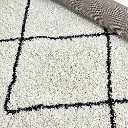 Shaggy rugs - Tiznit (white/black)