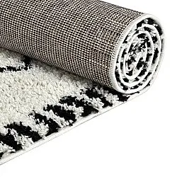 Shaggy rugs - Tiznit (white/black)