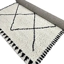 Shaggy rugs - Tiznit (white/black)