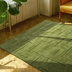 Shaggy rugs - Tripoli (moss green)