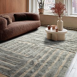 Shaggy rugs - Tyros (cream/grey)