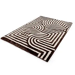 Shaggy rugs - Volos (cream/brown)
