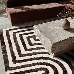 Shaggy rugs - Volos (cream/brown)