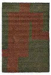 Shaggy rugs - Zagora (green/orange)