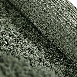 Shaggy rugs - Combarro Solid Cotton Shaggy (green)