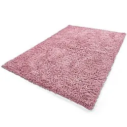 Shaggy rugs - Combarro Solid Cotton Shaggy (light pink)