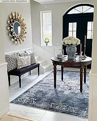 Wilton rug - Santi (blue/beige)