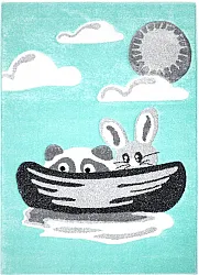 Childrens rugs - Bueno Bunny (turquoise)