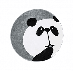 Childrens rugs - Bueno Panda Round (grey)