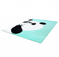 Childrens rugs - Bueno Panda (turquoise)