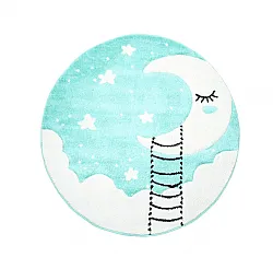 Childrens rugs - Bueno Moon (turquoise)