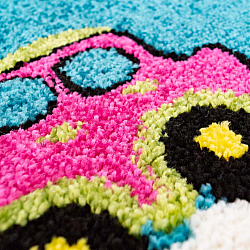 Childrens rugs - Moda Cars (turquoise)