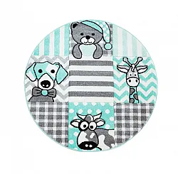 Childrens rugs - Bueno Animals (turquoise)