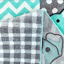 Childrens rugs - Bueno Animals (turquoise)