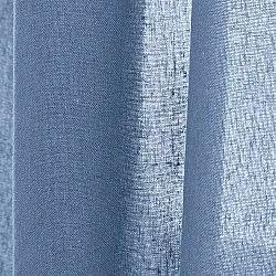 Curtains 2-pack - Cotton curtain Selena (blue)