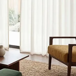Curtains 2-pack - Cotton curtain Selena (cream)