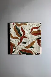 Napkins 4-pack - Amalie (beige/rust)