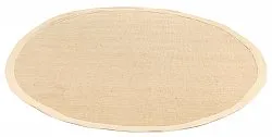Round rug (sisal) - Agave (sand)