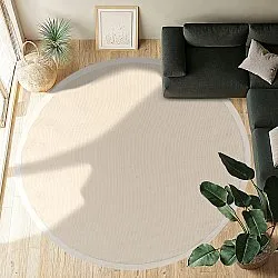 Round rug (sisal) - Agave (natural white)