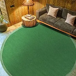 Round rug (sisal) - Agave (green)