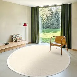 Round rug (sisal) - Agave (natural white)