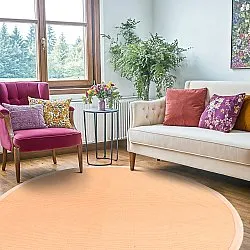 Round rug (sisal) - Agave (apricot)