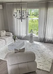 Shaggy rugs - Pomaire (white)