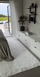 Shaggy rugs - Ebba Natural Cotton Shaggy (offwhite)