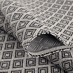 Cotton rug - Saltnes (light grey/black)