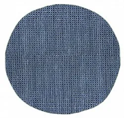 Round rug - Snowshill (blue/black)