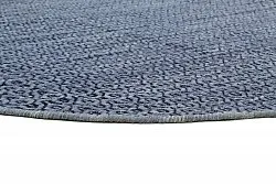 Round rug - Snowshill (blue/black)