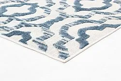Shaggy Indoor-Outdoor - Trenton (white/blue)
