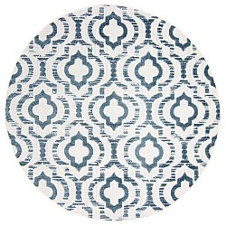 Round rug - Indoor/Outdoor Trenton (white/blue)