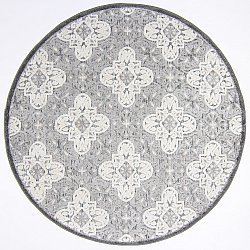 Round rug - Indoor/Outdoor Hampton (grey)