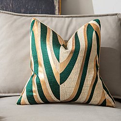 Cushion cover - Square Luxury 45 x 45 cm (green/gold)