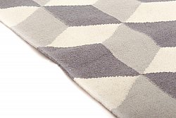 Wool rug - Floriáda (grey)