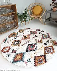 Round rugs - Sezze (beige/multi)