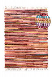 Rag rug - Happy (pink/multi)