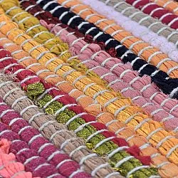 Rag rug - Happy (pink/multi)