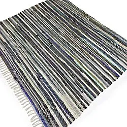 Rag rug - Home (blue/multi)