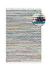 Rag rug - Lindby (blue/multi)