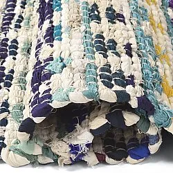 Rag rug - Lindby (blue/multi)
