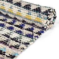 Rag rug - Lindby (blue/multi)