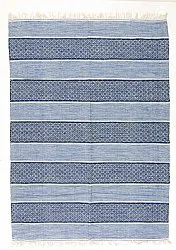 Rag rug - Visby (blue)