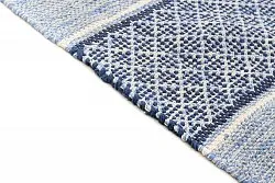 Rag rug - Visby (blue)
