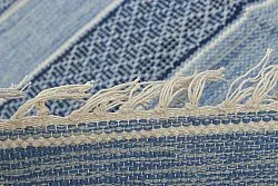 Rag rug - Visby (blue)