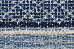 Rag rug - Visby (blue)